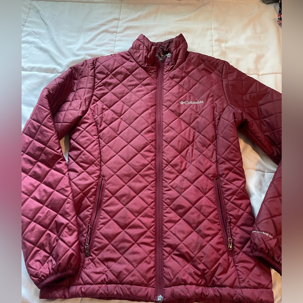 Columbia Burgundy Omni-Heat Jacket